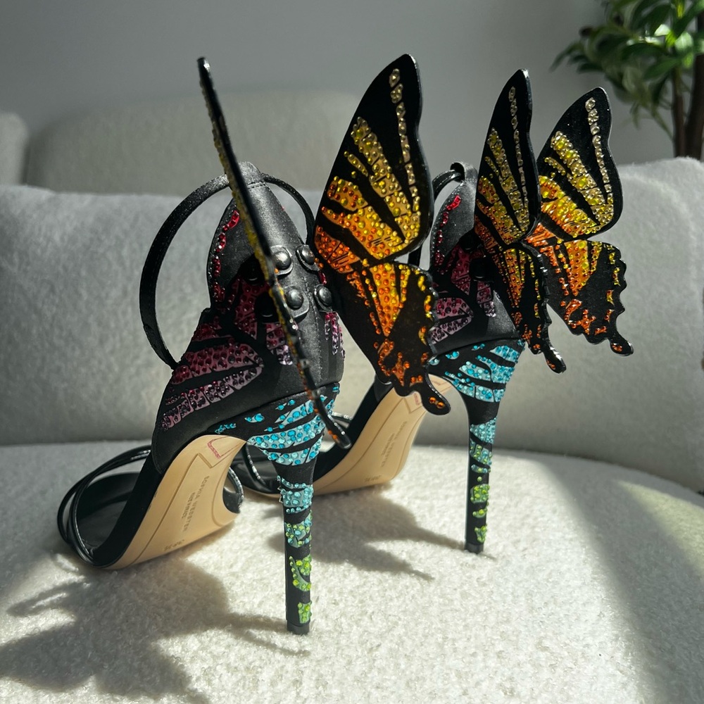 Sophia Webster: Chiara Crystal Butterfly Sandals